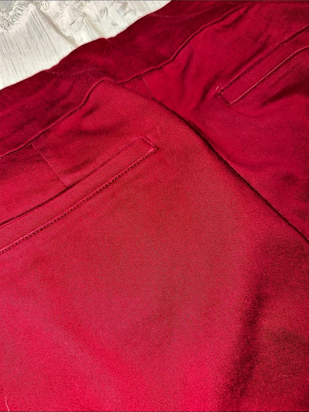 Croft & Barrow women’s Flat Front pants in Red Size 8 Like New - Picture 4 of 4